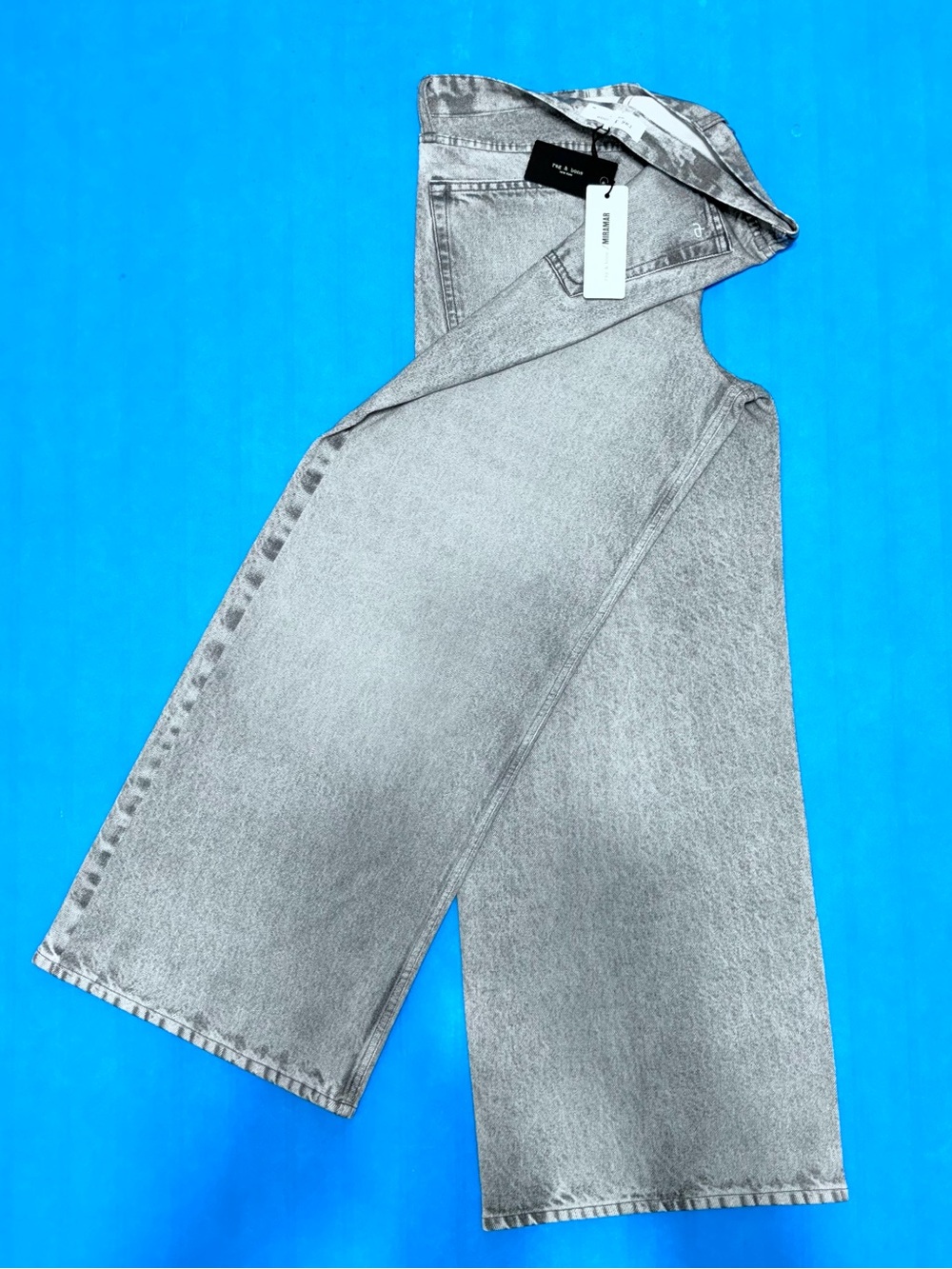 Rag & Bone Miramar Sofie Wide Leg Ankle Jeans Women’s Size 29 Icy Grey NWT - Picture 15 of 17